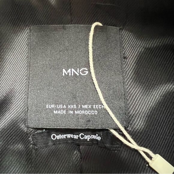 Mango Tweed Jacket Double Breasted Coat Size XXS MNG Classic Old Money - Picture 7 of 10